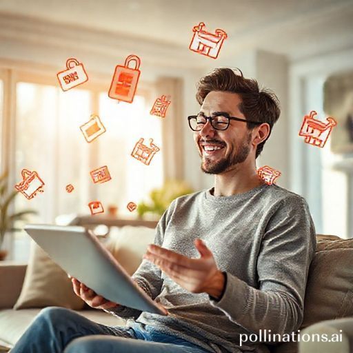 todays - A person happily browsing on a tablet, surrounded by floating icons representing various discount deals like price t